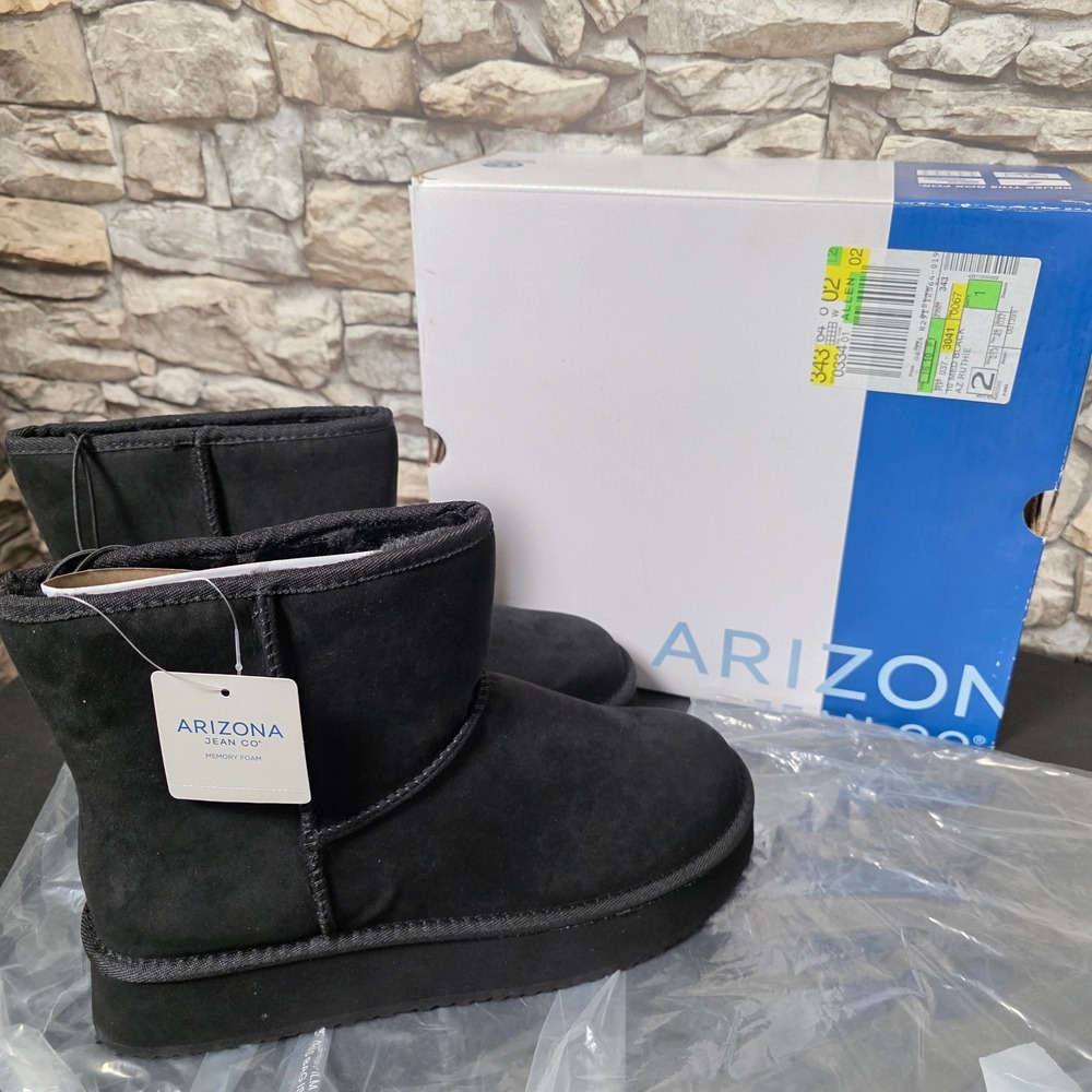Arizona Ruthie Platform Boots Womens‎ Size 10 M Black New With Box